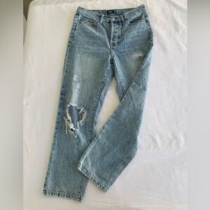 Simple Society High-waisted distressed jeans